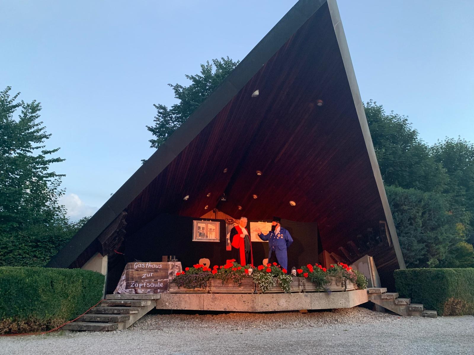 Die Freilichtbühne, Blick vom Zuschauerraum — Open Air am 29. August 2026 im Kurgarten Tegernsee